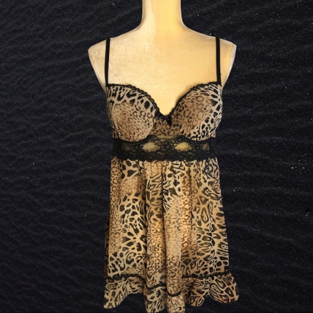 Apt 9 cute animal print sheer nighty